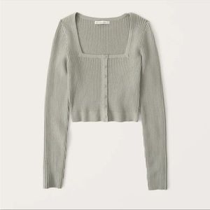Abercrombie & Fitch Ribbed Squareneck Sweater